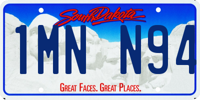 SD license plate 1MNN94