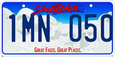 SD license plate 1MNO50