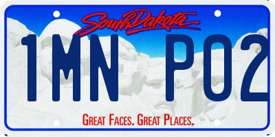 SD license plate 1MNP02