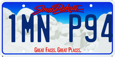 SD license plate 1MNP94