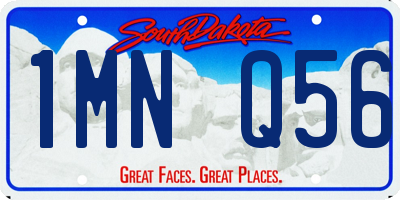SD license plate 1MNQ56