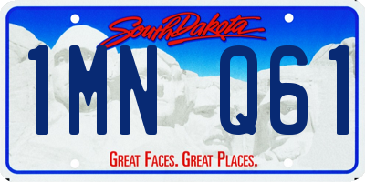 SD license plate 1MNQ61