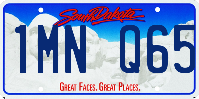 SD license plate 1MNQ65