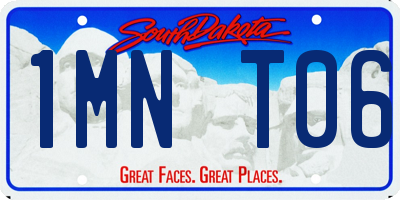 SD license plate 1MNT06