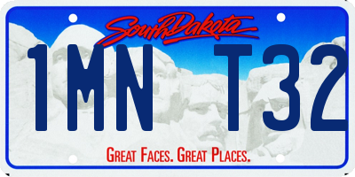 SD license plate 1MNT32