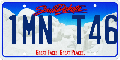 SD license plate 1MNT46