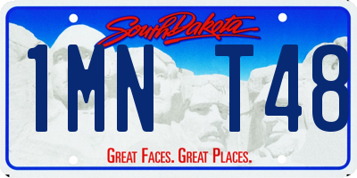 SD license plate 1MNT48