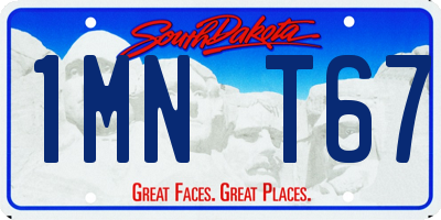 SD license plate 1MNT67