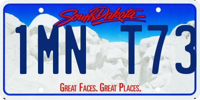SD license plate 1MNT73