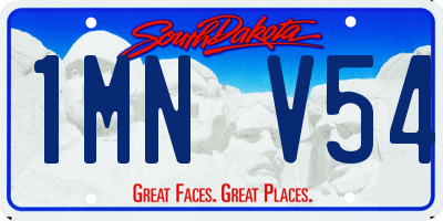SD license plate 1MNV54