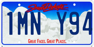 SD license plate 1MNY94