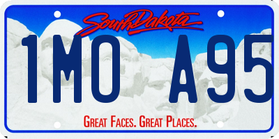 SD license plate 1MOA95