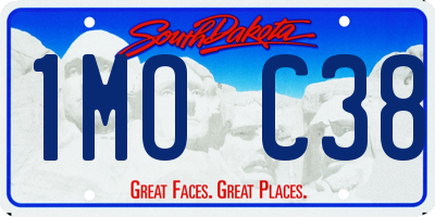 SD license plate 1MOC38