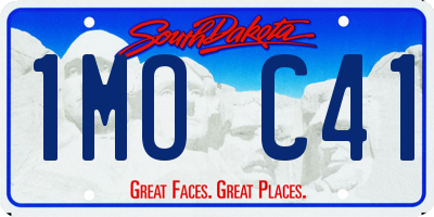SD license plate 1MOC41