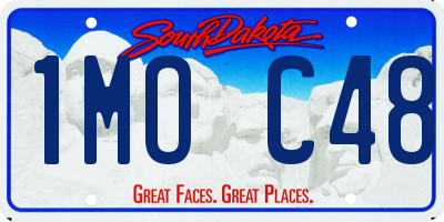 SD license plate 1MOC48