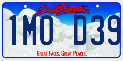 SD license plate 1MOD39