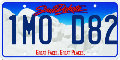 SD license plate 1MOD82