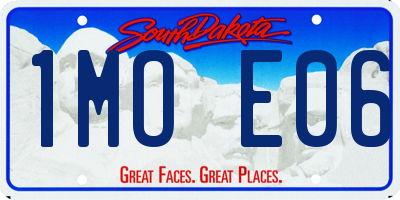 SD license plate 1MOE06