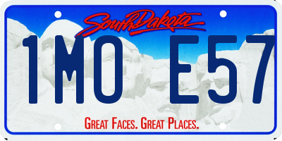 SD license plate 1MOE57