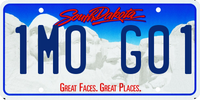 SD license plate 1MOG01