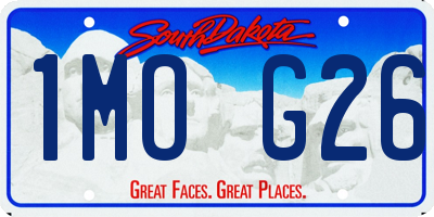 SD license plate 1MOG26