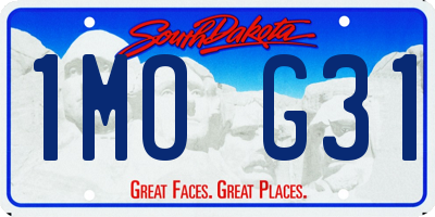 SD license plate 1MOG31