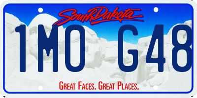 SD license plate 1MOG48