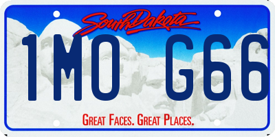 SD license plate 1MOG66
