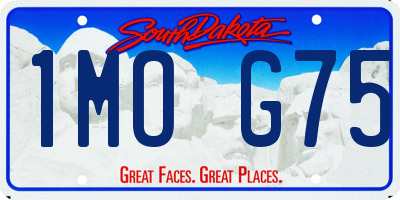 SD license plate 1MOG75