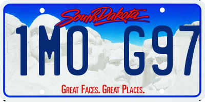 SD license plate 1MOG97