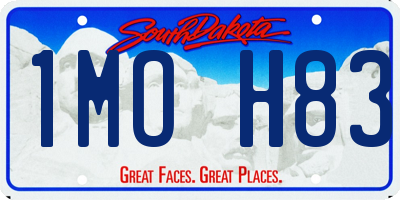 SD license plate 1MOH83
