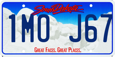 SD license plate 1MOJ67