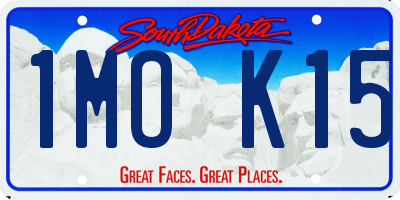 SD license plate 1MOK15