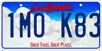 SD license plate 1MOK83