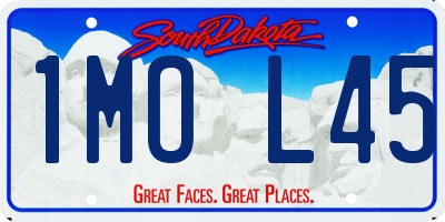 SD license plate 1MOL45