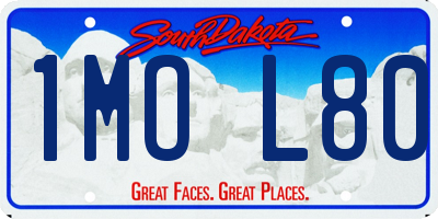 SD license plate 1MOL80