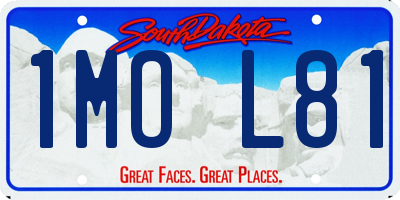 SD license plate 1MOL81