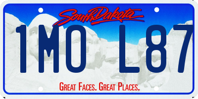 SD license plate 1MOL87