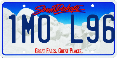 SD license plate 1MOL96