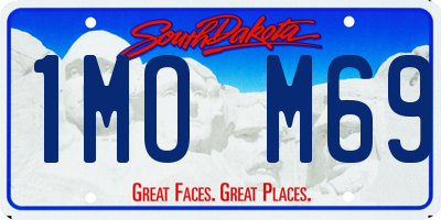 SD license plate 1MOM69