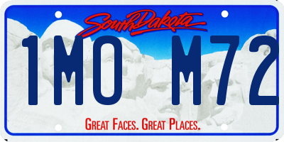 SD license plate 1MOM72