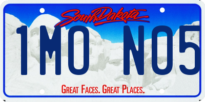 SD license plate 1MON05