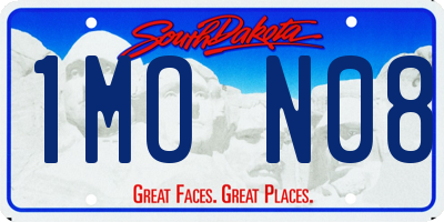 SD license plate 1MON08