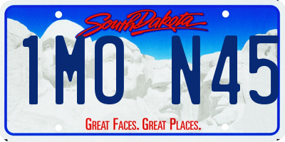 SD license plate 1MON45