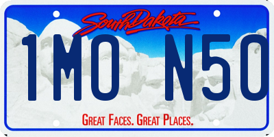 SD license plate 1MON50