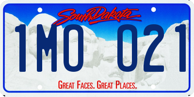 SD license plate 1MOO21