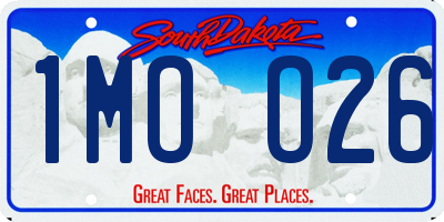 SD license plate 1MOO26