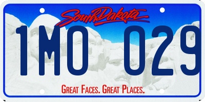 SD license plate 1MOO29