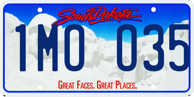 SD license plate 1MOO35