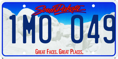 SD license plate 1MOO49